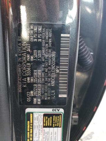2022 KIA EV6 LIGHT KNDC3DLC1N5034069