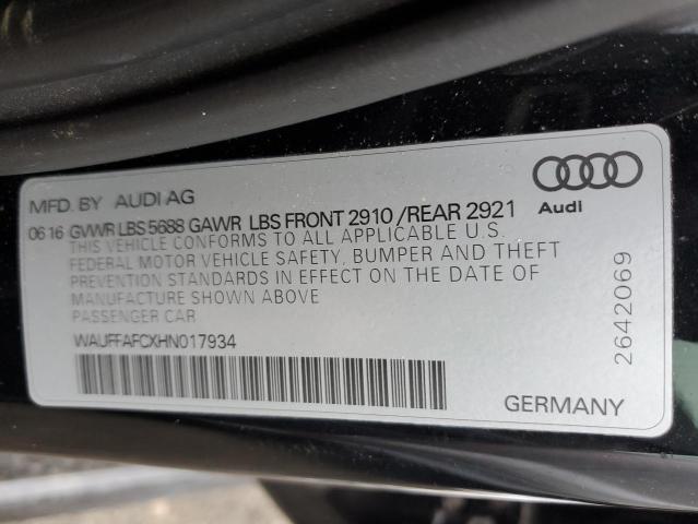 2017 AUDI S6 PREMIUM WAUFFAFCXHN017934