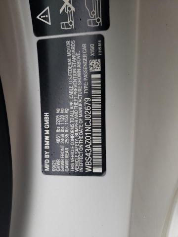 2022 BMW M4 COMPETI WBS43AZ01NCJ02679