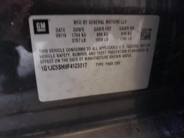 2015 CHEVROLET SONIC LT - 1G1JC5SH9F4123317