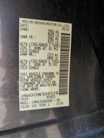 2017 NISSAN TITAN XD S - 1N6AA1F22HN508529