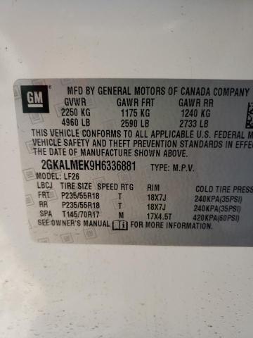 2017 GMC TERRAIN 2GKALMEK9H6336881