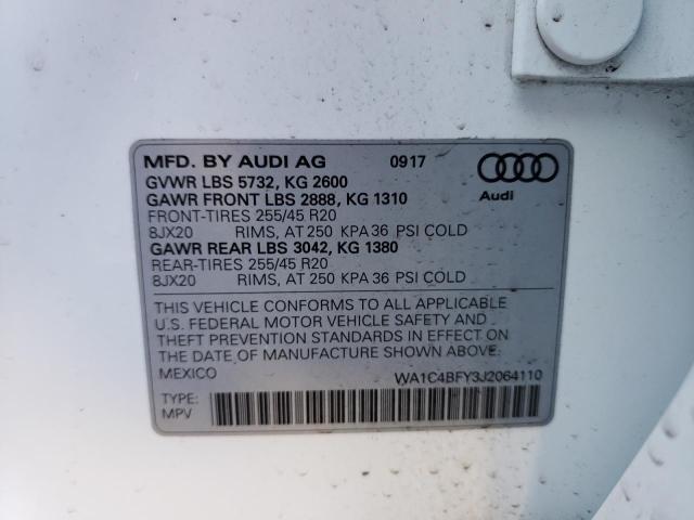 2018 AUDI SQ5 PRESTI WA1C4BFY3J2064110