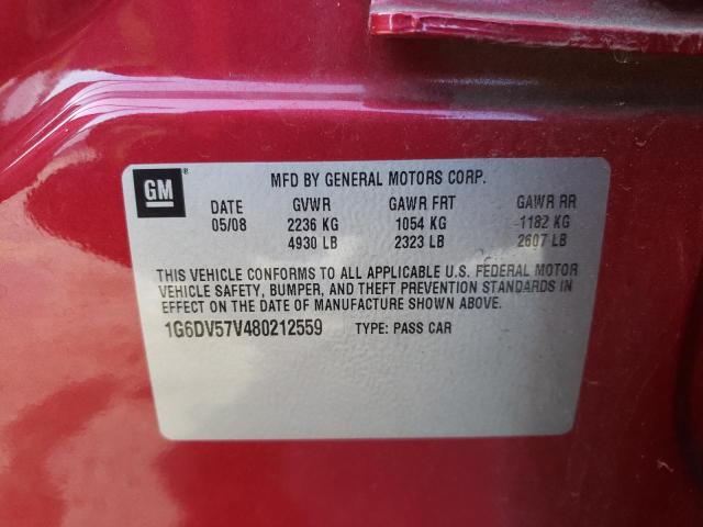 1G6DV57V480212559 Cadillac Cts Hi Feature V6