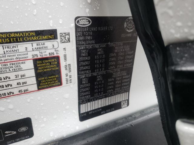 SALGV2RE1KA529828 Land Rover Range Rover Autobiography