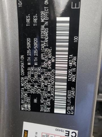 2022 LEXUS NX 350 JTJKGCEZ1N2000126