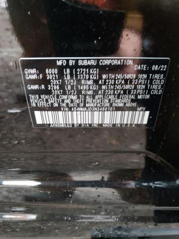 4S4WMAJD3N3460101 Subaru Ascent Onyx Edition
