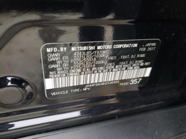 2017 MITSUBISHI OUTLANDER - JA4AP3AU9HZ036905