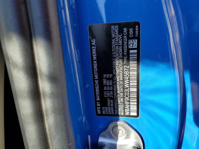 2020 BMW Z4 M40I WBAHF9C03LWW45872