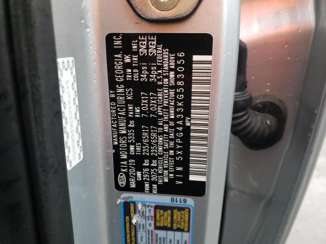 5XYPG4A33KG583056 KIA SORENTO L