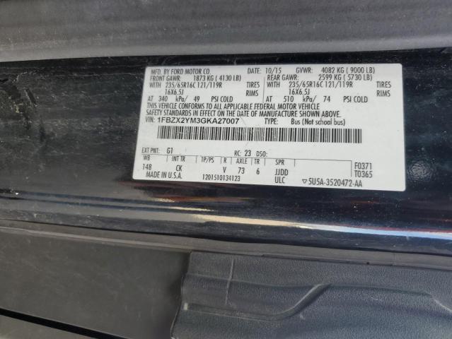 2016 FORD TRANSIT T- - 1FBZX2YM3GKA27007