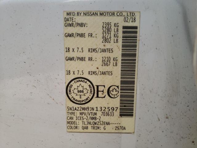 2018 NISSAN MURANO S - 5N1AZ2MH9JN132597