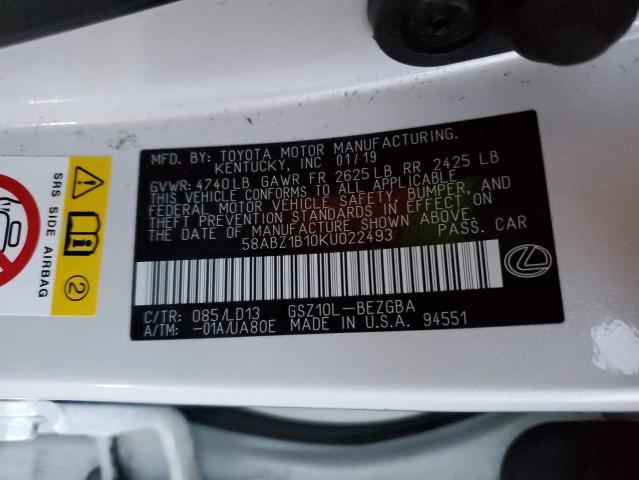 2019 LEXUS ES 350 58ABZ1B10KU022493