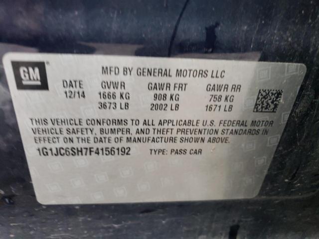 2015 CHEVROLET SONIC LT - 1G1JC6SH7F4156192