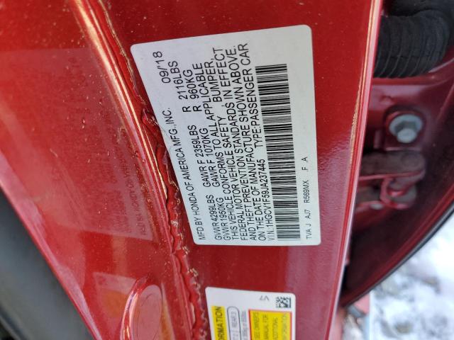 2018 HONDA ACCORD EXL - 1HGCV1F59JA237445