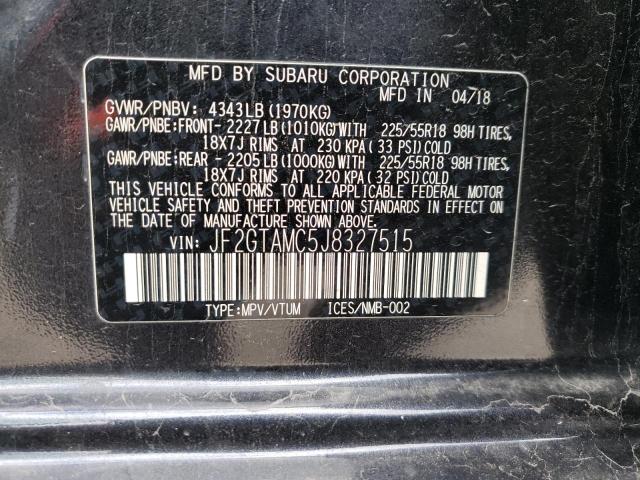 JF2GTAMC5J8327515 Subaru Crosstrek Limited