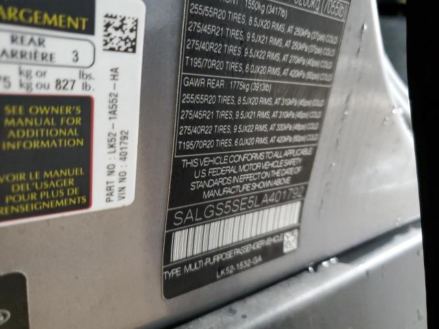 SALGS5SE5LA401792 Land Rover RANGEROVER