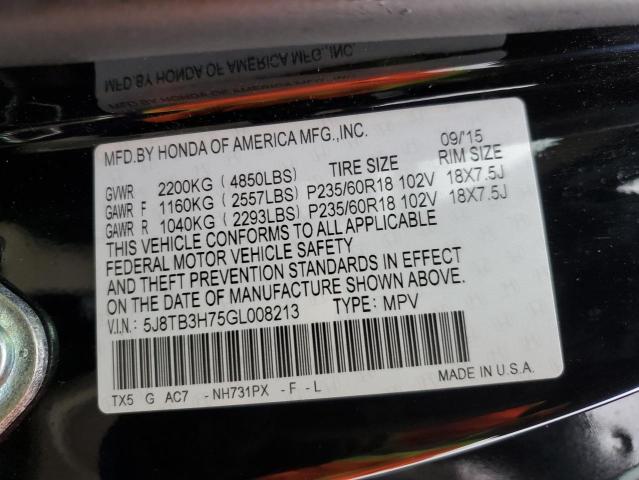 2016 ACURA RDX ADVANC - 5J8TB3H75GL008213
