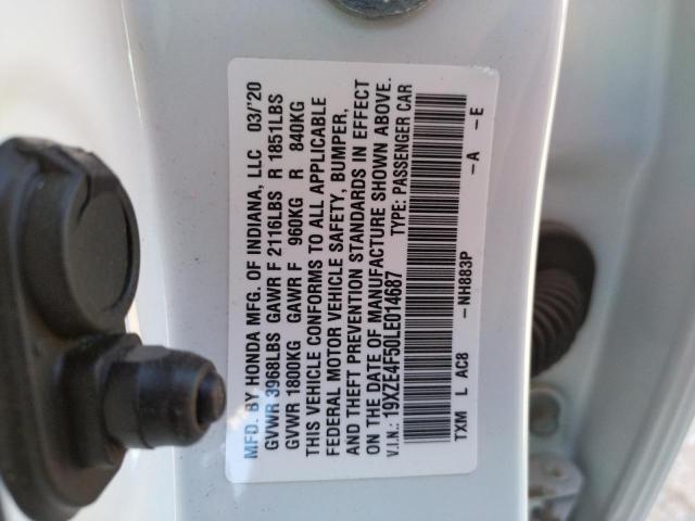 2020 HONDA INSIGHT EX - 19XZE4F50LE014687