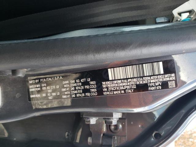2018 FIAT 500X TREKK ZFBCFXCB8JP667332