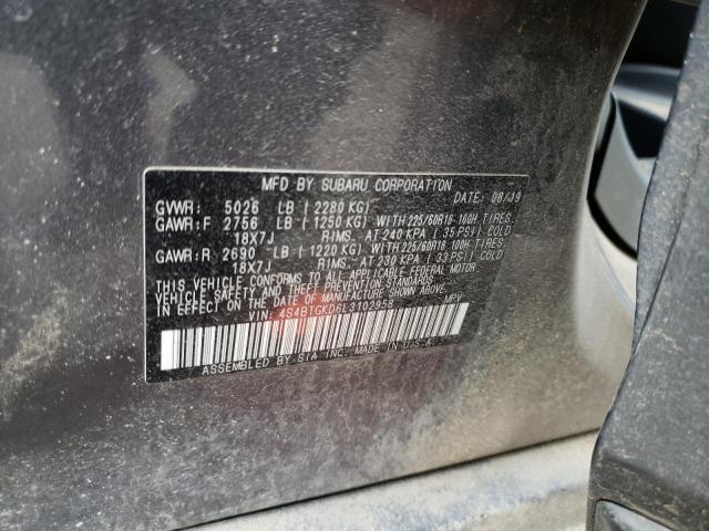 2020 SUBARU OUTBACK ON 4S4BTGKD6L3102958