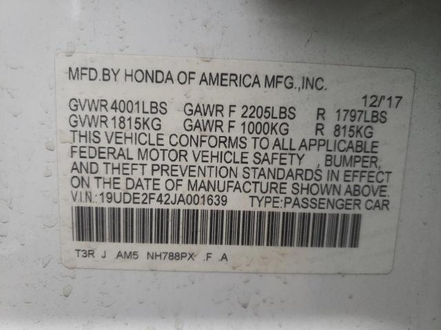 2018 ACURA ILX SPECIA 19UDE2F42JA001639
