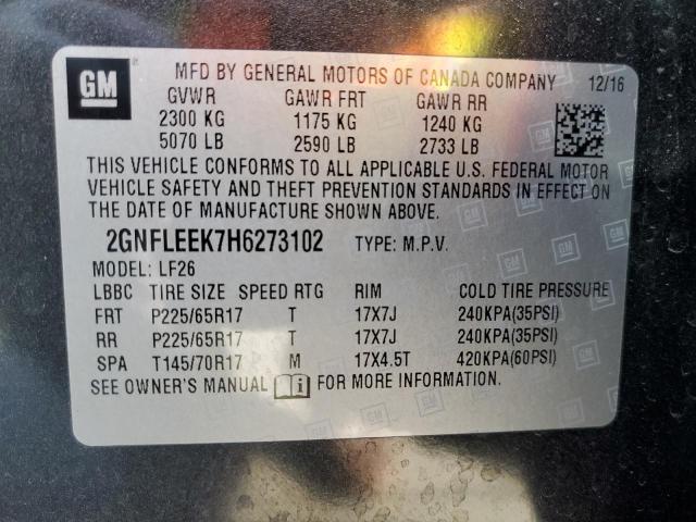 2017 CHEVROLET EQUINOX LS - 2GNFLEEK7H6273102