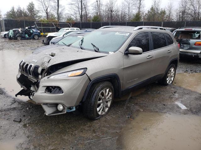 Salvage cars for sale from Copart Waldorf, MD: 2017 Jeep Cherokee Limited