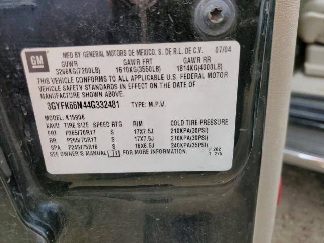 3GYFK66N44G332481 Cadillac ESCALADE ESV