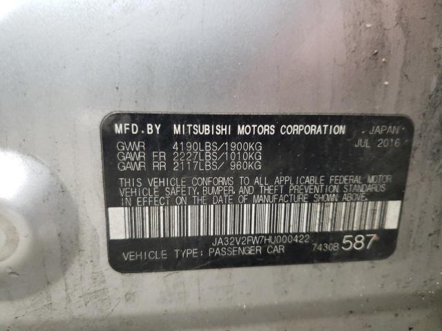 2017 MITSUBISHI LANCER JA32V2FW7HU000422