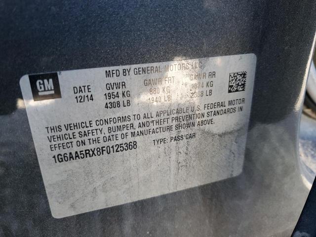1G6AA5RX8F0125368 Cadillac ATS