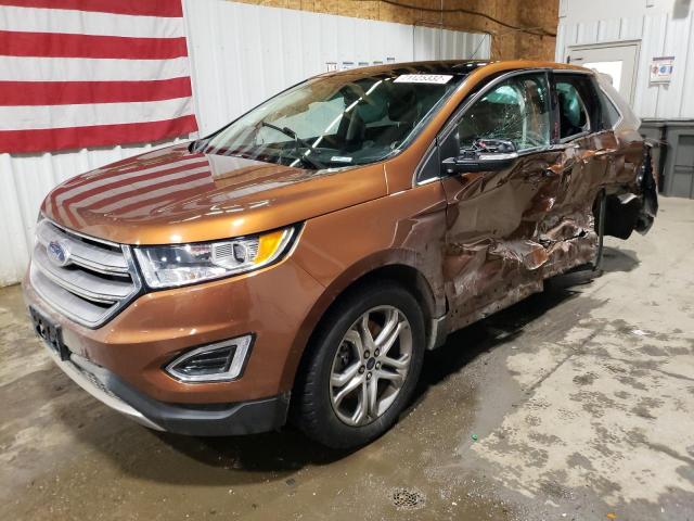 Salvage cars for sale from Copart Anchorage, AK: 2017 Ford Edge Titanium