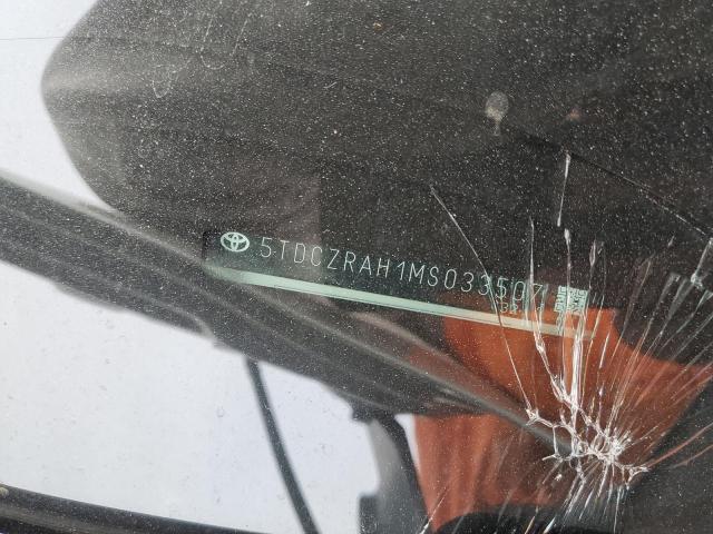 5TDCZRAH1MS033507 Toyota Highlander L