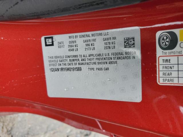 2017 CADILLAC ATS-V - 1G6AN1RY6H0191569