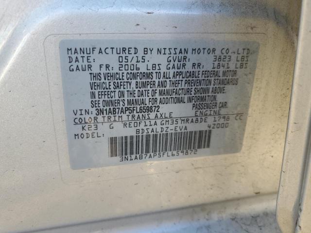 3N1AB7AP5FL659872 Nissan SENTRA S