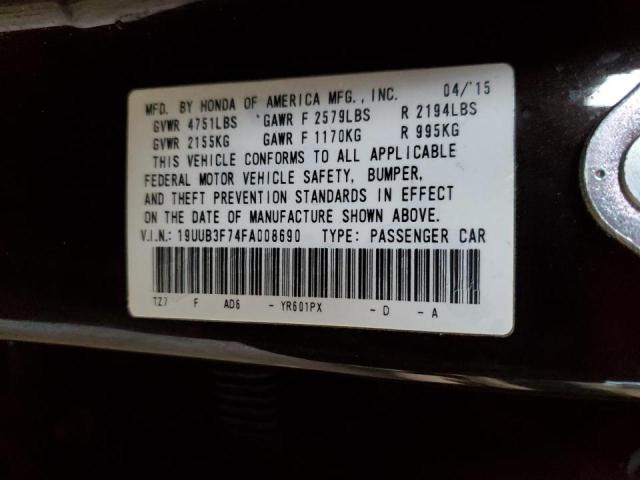 2015 ACURA TLX ADVANC 19UUB3F74FA008690