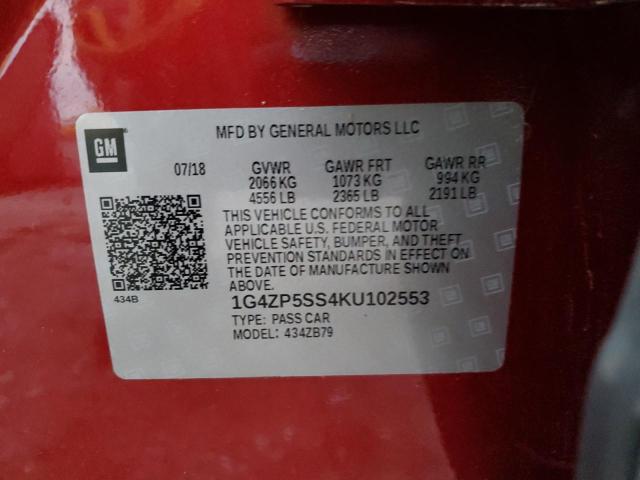 1G4ZP5SS4KU102553 Buick Lacrosse Essence