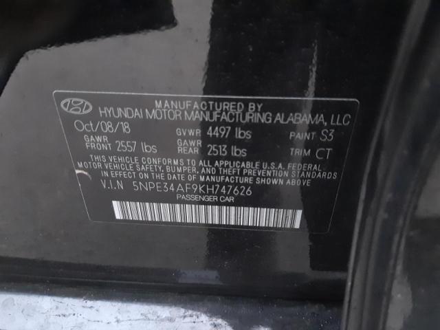 2019 HYUNDAI SONATA LIM - 5NPE34AF9KH747626