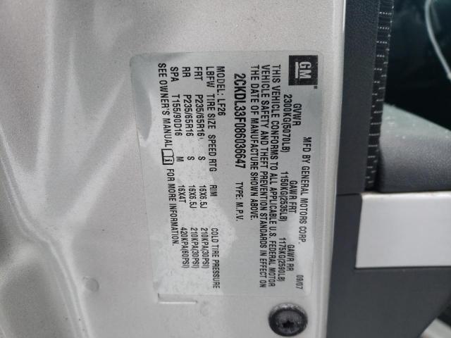 2CKDL33F086036647 2008 Pontiac Torrent