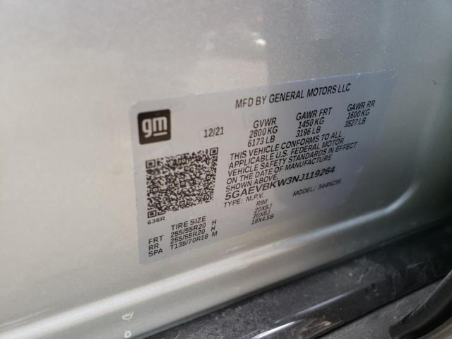 2022 BUICK ENCLAVE PR 5GAEVBKW3NJ119264