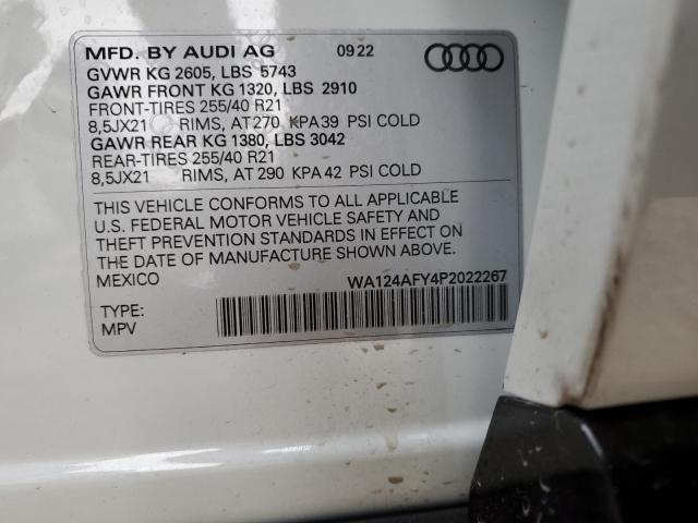 2023 AUDI SQ5 SPORTB WA124AFY4P2022267