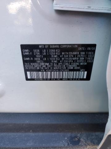 2020 SUBARU OUTBACK ON 4S4BTGKD4L3262885