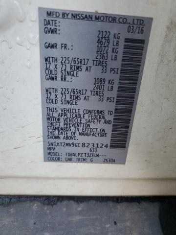 5N1AT2MV9GC823124 Nissan ROGUE S