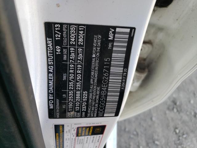 WDCGG5HB4EG267115 Mercedes-Benz GLK 350