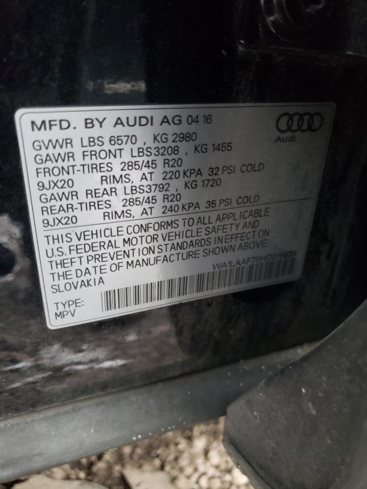 WA1LAAF75HD015838 2017 Audi Q7 Premium Plus