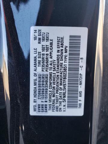 2015 HONDA ODYSSEY TO - 5FNRL5H97FB023851