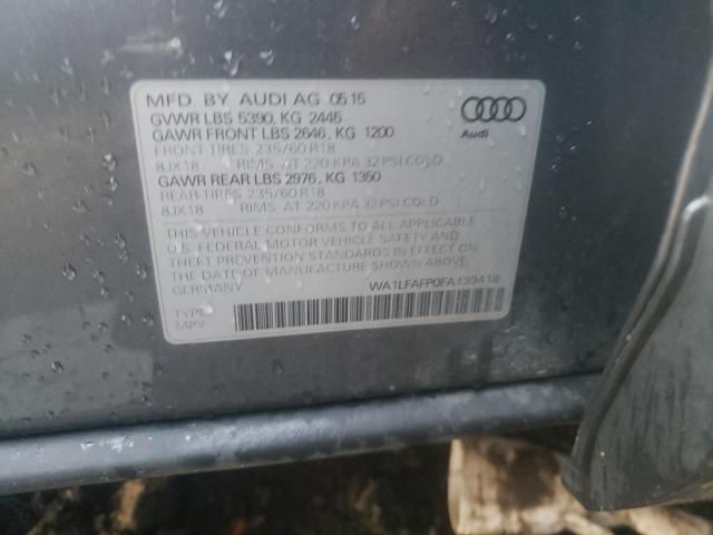 2015 AUDI Q5 PREMIUM - WA1LFAFP0FA139418