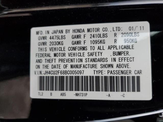 JH4CU2F68BC005097 Acura TSX