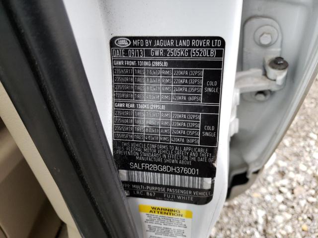 SALFR2BG8DH376001 Land Rover LR2 HSE