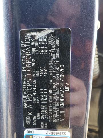 KNDPMCAC9H7199260 KIA Sportage Lx